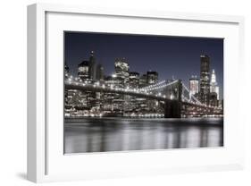 Manhattan Reflections-Jorge Llovet-Framed Giclee Print