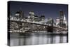 Manhattan Reflections-Jorge Llovet-Stretched Canvas