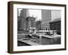 Manhattan's East River Downtown Skyport - Grumman and Fairchild Amphibious Planes-Margaret Bourke-White-Framed Photographic Print