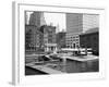 Manhattan's East River Downtown Skyport - Grumman and Fairchild Amphibious Planes-Margaret Bourke-White-Framed Photographic Print