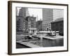 Manhattan's East River Downtown Skyport - Grumman and Fairchild Amphibious Planes-Margaret Bourke-White-Framed Photographic Print