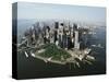 Manhattan's Financial District-David Jay Zimmerman-Stretched Canvas