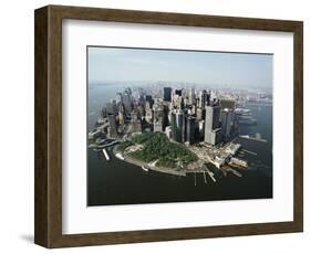 Manhattan's Financial District-David Jay Zimmerman-Framed Photographic Print