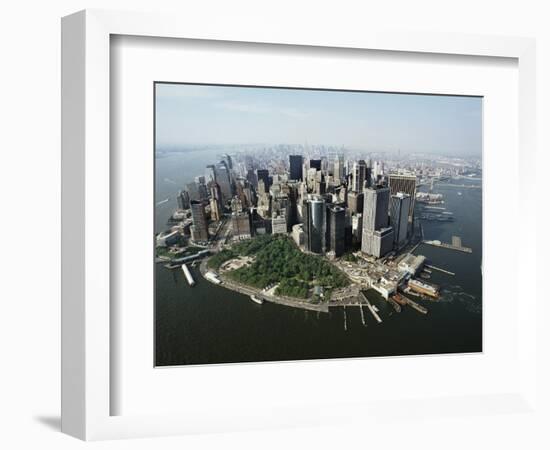 Manhattan's Financial District-David Jay Zimmerman-Framed Photographic Print