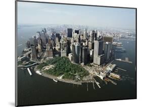 Manhattan's Financial District-David Jay Zimmerman-Mounted Photographic Print