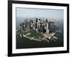 Manhattan's Financial District-David Jay Zimmerman-Framed Photographic Print