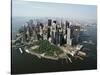 Manhattan's Financial District-David Jay Zimmerman-Stretched Canvas