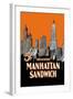 Manhattan Sandwich-null-Framed Art Print