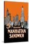 Manhattan Sandwich-null-Stretched Canvas