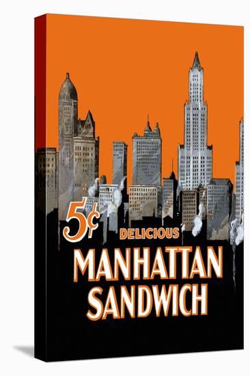 Manhattan Sandwich-null-Stretched Canvas