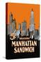 Manhattan Sandwich-null-Stretched Canvas