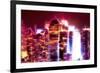 Manhattan Shine - Night Electric Red-Philippe Hugonnard-Framed Photographic Print