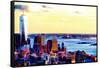 Manhattan Shine - Seen from above II-Philippe Hugonnard-Framed Stretched Canvas