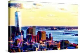 Manhattan Shine - Seen from above II-Philippe Hugonnard-Stretched Canvas