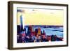 Manhattan Shine - Seen from above II-Philippe Hugonnard-Framed Photographic Print