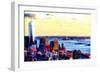 Manhattan Shine - Seen from above II-Philippe Hugonnard-Framed Photographic Print