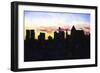 Manhattan Silhouettes-Philippe Hugonnard-Framed Giclee Print