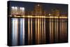 Manhattan Skylin-aaron-h-Stretched Canvas