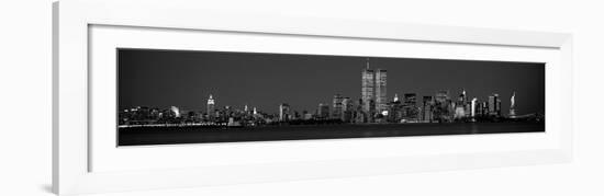 Manhattan Skyline 2001-Richard Berenholtz-Framed Art Print