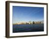 Manhattan Skyline Across the Hudson River, New York City, New York, USA-Amanda Hall-Framed Photographic Print