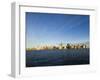 Manhattan Skyline Across the Hudson River, New York City, New York, USA-Amanda Hall-Framed Photographic Print