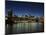 Manhattan Skyline and Brooklyn Bridge at Dusk, New York City, New York, USA-Amanda Hall-Mounted Photographic Print