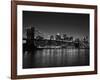 Manhattan Skyline and Brooklyn Bridge at Dusk, New York City, New York, USA-Amanda Hall-Framed Photographic Print