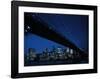 Manhattan Skyline and Brooklyn Bridge-null-Framed Art Print