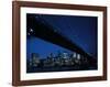 Manhattan Skyline and Brooklyn Bridge-null-Framed Art Print