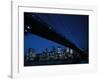 Manhattan Skyline and Brooklyn Bridge-null-Framed Art Print