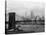 Manhattan Skyline And Brooklyn Bridge-Bettmann-Stretched Canvas