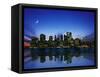 Manhattan Skyline and Reflection-Bill Ross-Framed Stretched Canvas