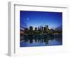 Manhattan Skyline and Reflection-Bill Ross-Framed Photographic Print