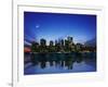 Manhattan Skyline and Reflection-Bill Ross-Framed Photographic Print