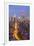 Manhattan skyline at dusk with the Empire State Building, New York City, United States of America, -Fraser Hall-Framed Premium Photographic Print
