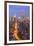 Manhattan skyline at dusk with the Empire State Building, New York City, United States of America, -Fraser Hall-Framed Premium Photographic Print