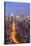 Manhattan skyline at dusk with the Empire State Building, New York City, United States of America, -Fraser Hall-Stretched Canvas