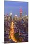 Manhattan skyline at dusk with the Empire State Building, New York City, United States of America, -Fraser Hall-Mounted Photographic Print