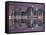 Manhattan Skyline at Night Lights-Zigi-Framed Stretched Canvas