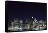 Manhattan Skyline at Night, New York City-Zigi-Framed Stretched Canvas