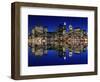 Manhattan Skyline at Night, New York City-Zigi-Framed Photographic Print