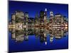 Manhattan Skyline at Night, New York City-Zigi-Mounted Photographic Print