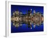 Manhattan Skyline at Night, New York City-Zigi-Framed Photographic Print