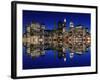 Manhattan Skyline at Night, New York City-Zigi-Framed Photographic Print