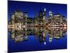 Manhattan Skyline at Night, New York City-Zigi-Mounted Photographic Print