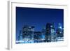 Manhattan Skyline at Night, New York City-Zigi-Framed Photographic Print