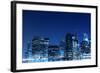 Manhattan Skyline at Night, New York City-Zigi-Framed Photographic Print