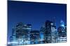 Manhattan Skyline at Night, New York City-Zigi-Mounted Photographic Print