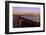 Manhattan Skyline at Sunset-George Oze-Framed Photographic Print