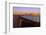 Manhattan Skyline at Sunset-George Oze-Framed Photographic Print